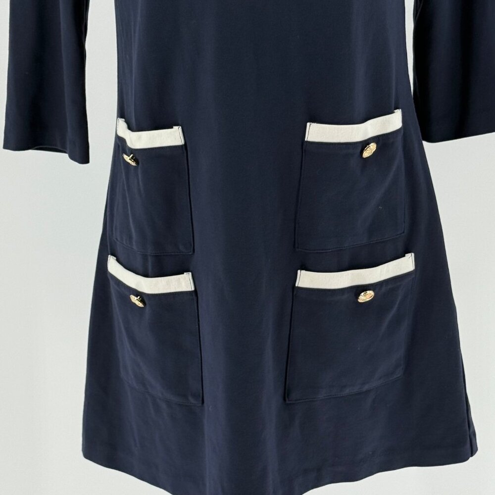 Eliza J Womens Navy Dress With Pockets Size 6 - Picture 8 of 12